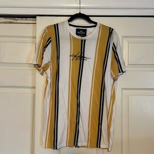 Hollister yellow striped T-shirt